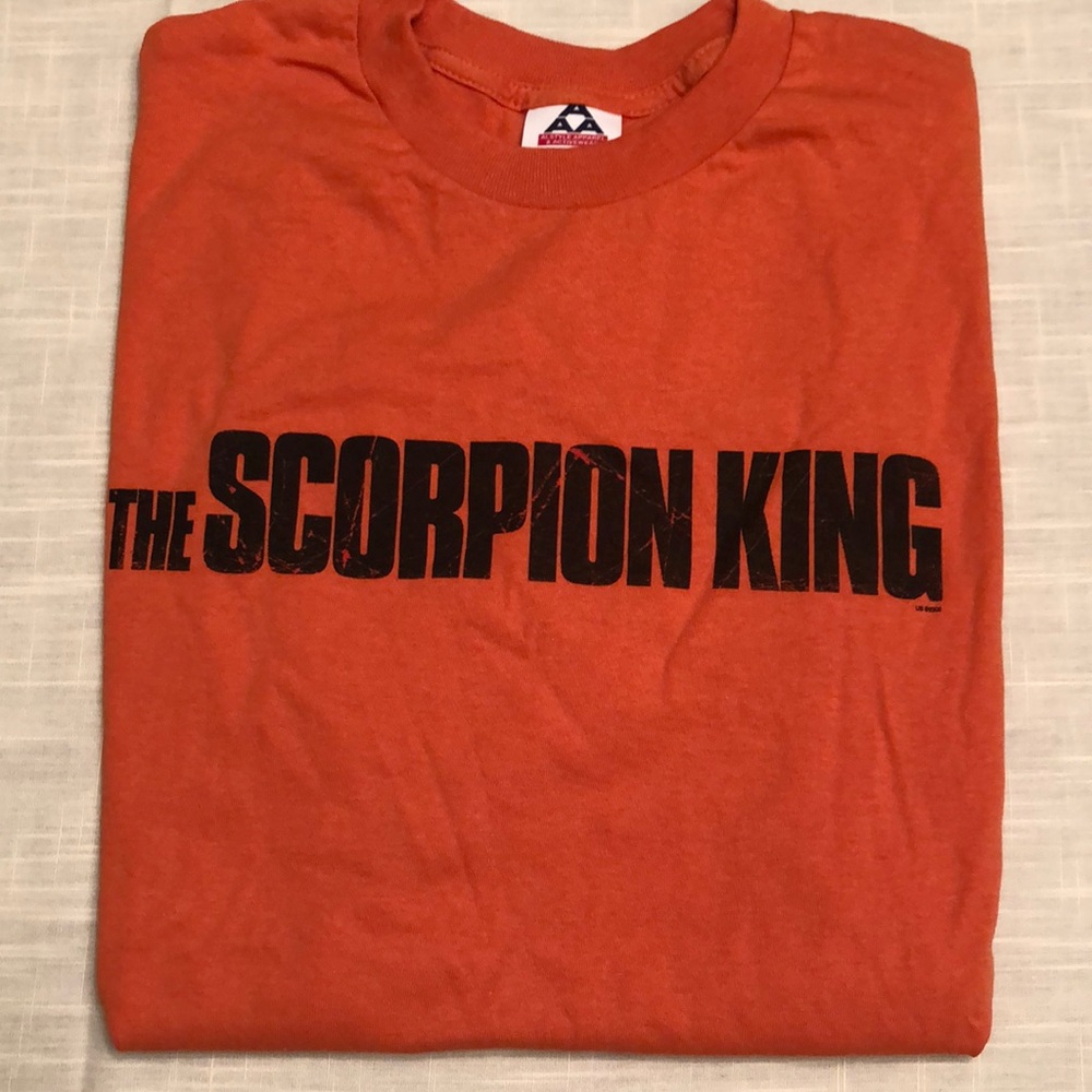 THE SCORPION KING MOVIE PROMO TSHIRT SIZE L 2002 UNIVERSAL PICTURES ACTION #528